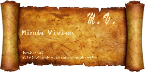 Minda Vivien névjegykártya